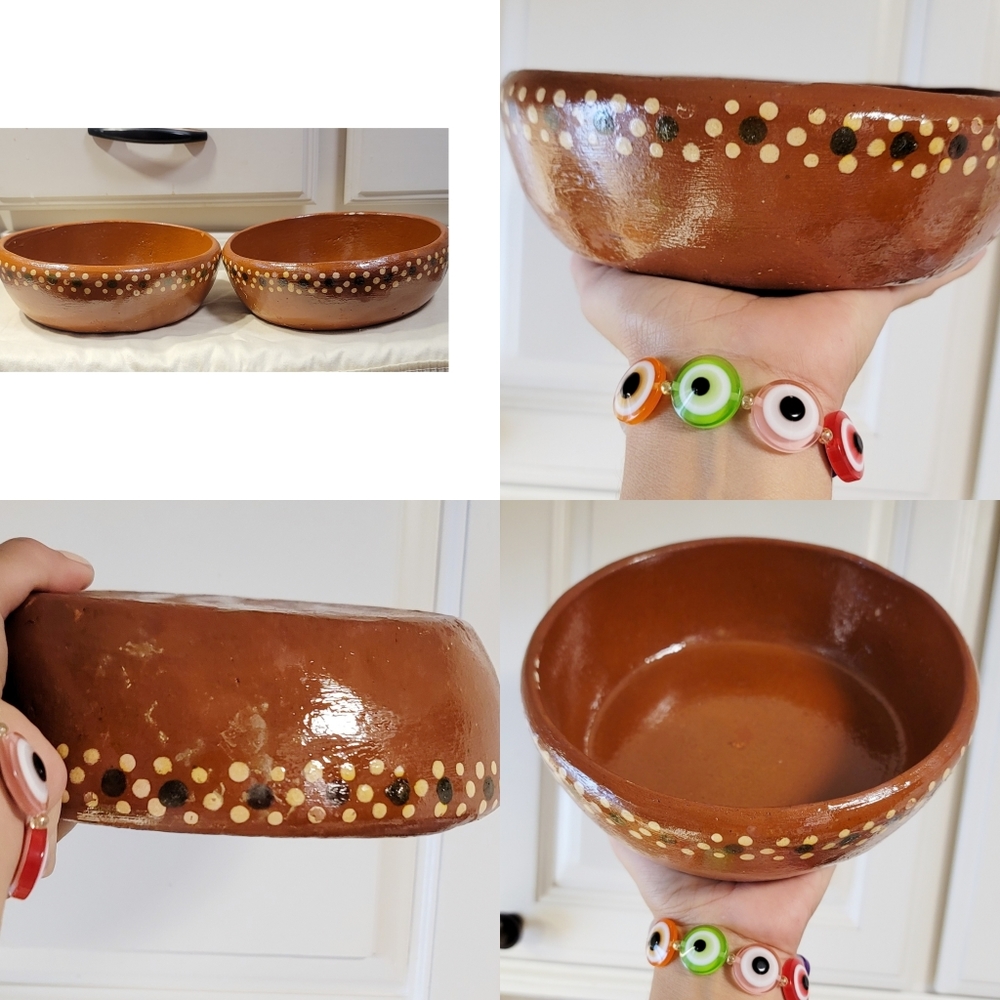 2 Clay Bowls